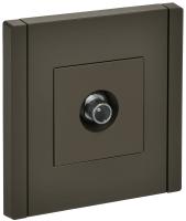 IEK FORTE&PIANO Серый Розетка TV проходная FP329