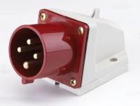 Dekraft Вилка стационарная 524 3Р+РЕ 32А 380В IP44 ВС-102