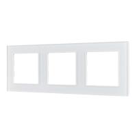 Рамка стеклянная FRM-GLARE-GS-3-WH (Arlight, -)