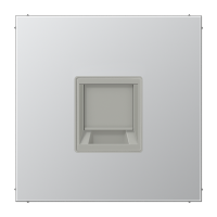 JUNG Плата (фиксация защёлкиванием) для одного модуля металл алюминий