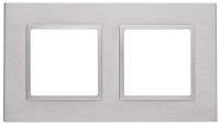 ЭРА 14-5202-03 Elegance Алюминий/алюм Металл Рамка 2-ая