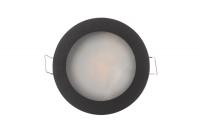 DK3012-BK Встраиваемый светильник влагозащ., IP 44, 50 Вт, GU10, черный, алюминий
