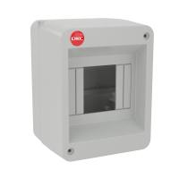 DKC Щиток настенный, ral 7035, без крышки, 4мод.