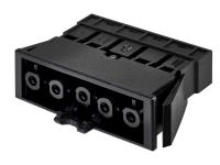 Simon Connect Графит Разъём Quick Connection "мама" 5 контактов под вилку CR5004-14