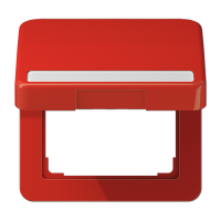 JUNG Крышка ударопрочная откидная с возвратной пружиной и полем для надписи 7×57 мм красная