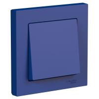 SE AtlasDesign Аквамарин Выключатель 1-клавишный,сх.1, 10АХ, в сборе