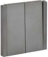 IEK FORTE&PIANO Сталь Выключатель 2-кл 10А FP505