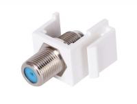 Вставка Keystone с F коннектором (SAT), белый (32555 WT)