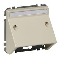 SE Merten SD Беж Накладка аудиорозетки 1-ая с полем для надписи наклонная