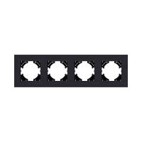 Рамка 4-постовая, черный Kollinger Reflex AL RA4BK
