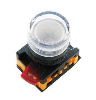 IEK Лампа AL-22TE сигнальная d22мм прозрач. неон/240В цилиндр