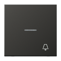 JUNG Клавиша для контрольного выключателя с подсветкой и символом "звонок" антрацит