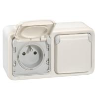 Legrand Plexo Белый Монтажная коробка 2-ая для наружного монтажа,горизонтальная,IP55