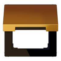 JUNG LS 990 Золото Крышка для розеток и изделий с платой 50х50мм