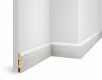 Плинтус WP07, экошпон, дуб Эффект светло-серый, 80x16x2400 мм, МДФ