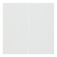 Клавиши двухклавишного выключателя с подсветкой, белый сатин (35612 MW)