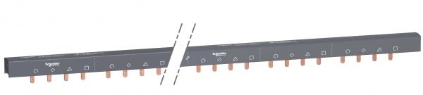 SE Acti 9 Шинка гребенчатая доп.+4P (auxnl1...l2l3) 57 мод.18мм 100А разрезаемая