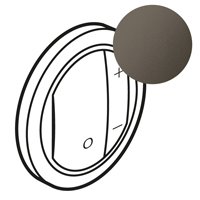 Legrand Celiane2 Графит Накладка светорегулятора нажимного (мех-м 67083,67082,67080)