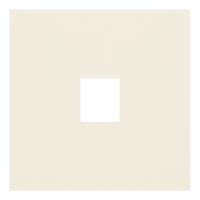 Лицевая панель для одиночной информационной розетки, кремовый сатин (35441 MC)