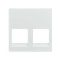 Simon 400 Белый Адаптер без шторок 2 RJ45 Keystone