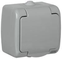 IEK РСш12-2-А Розетка 1-ая с з/к открытой установки 16А IP54 AQUATIC