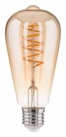 Филаментная светодиодная лампа Dimmable 5W 2700K E27 (ST64 тонированный) BLE2746 Elektrostandard Dimmable F a053408