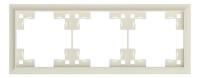 Трехместная рамка классик, кремовый сатин (35930 MC)