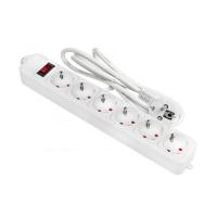 EKF PROxima Сетевой фильтр 6*1,8м 16А/3,2кВт с выкл. c/з ПВС 3х1,0 Блокбастер XL