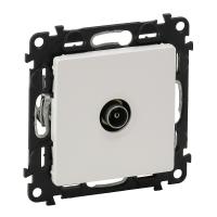 Legrand Valena LIFE DIY Бел Розетка TV проходная 1,5дБ/14дБ 0-2400 МГц.