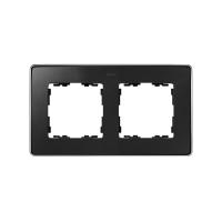 Simon 82 Detail Графит,основание хром Рамка 2-ая