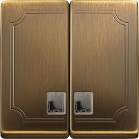 SE Merten SD Античная латунь Клавиша 2-ая с окошком для световой индикации