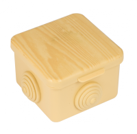 EKF PROxima Коробка распаячная КМР-030-036 пылевлагозащитная, 4 мембранных ввода (65х65х50) светлое дерево