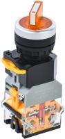 IEK Переключатель D8-11XD2 2 положения 1з+1р с подсветкой желтый