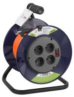 ЭРА RPx-4s-2x0.75-20m Удлинитель силовой на пластиковой катушке б/з 4 гн 20м ПВС 2х0.75