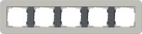 Gira E3 Серый/Антрацит Рамка 5-ая