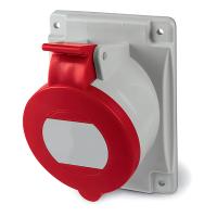 DKC Розетка панельная с наклоном  IP44 32А 3P+E+N 400В