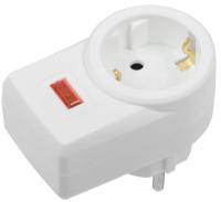 IEK Сетевой фильтр СФ-01 1 место 2P+PE 16А белый