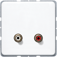 JUNG Мультимедиа-розетка, белый