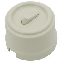 BIRONI Лизетта Пластик Слоновая кость Кнопка 1-кл (клавишный)