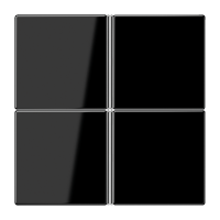 JUNG KNX LS 990 Чёрный Копмлект накладок, 4гр