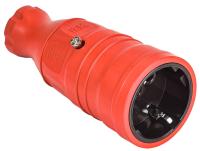 IEK OMEGA Розетка переносная РБп14-1-0м IP20 красная