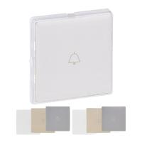 Legrand Valena LIFE Накладка выкл кноп с подс с полем д/надп 3вст(бел,сл.кос,алюм)в компл