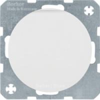 Berker R.1, R.3, R.8 Полярно-белый Розетка с/з с крышкой