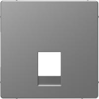 SE Merten D-Life Нержавеющая Сталь Накладка центральная для розетки 2-ной RJ11/RJ12