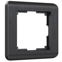Рамка из поликарбоната на 1 пост Stream графит W0012104
