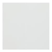 Клавиши для двухклавишного перекрестного выключателя , белый сатин (35614 MW)