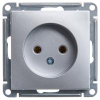 Systeme Electric Wessen 59 Матовый хром Розетка б/з без шторок, 16А