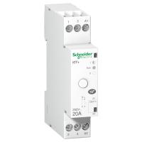 Schneider Electric МОДУЛЬНЫЙ КОНТАКТОР С РУЧНЫМ УПРАВЛЕНИЕМ iCT+ 1P+N 20A