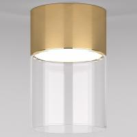 Светильник потолочный светодиодный 10W 4000К латунь/прозрачный 25047/LED Elektrostandard Lumen a064707