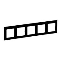 Legrand Valena LIFE. Рамка "Антрацит". 5-постовая универсальная.